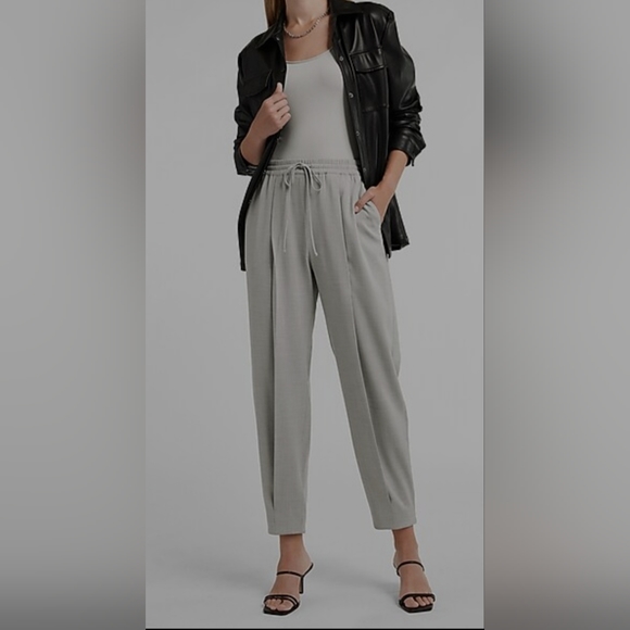 NWT High Waisted Slub Drawstring Jogger - Picture 1 of 4